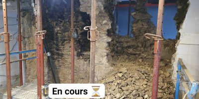 Pose IPN Saint Malo Création d'ouverture VL Maçonnerie Rénovation AVANT
