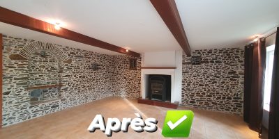 joints à la chaux restauration mur en pierre VL Maçonnerie Rénovation Saint Malo APRES